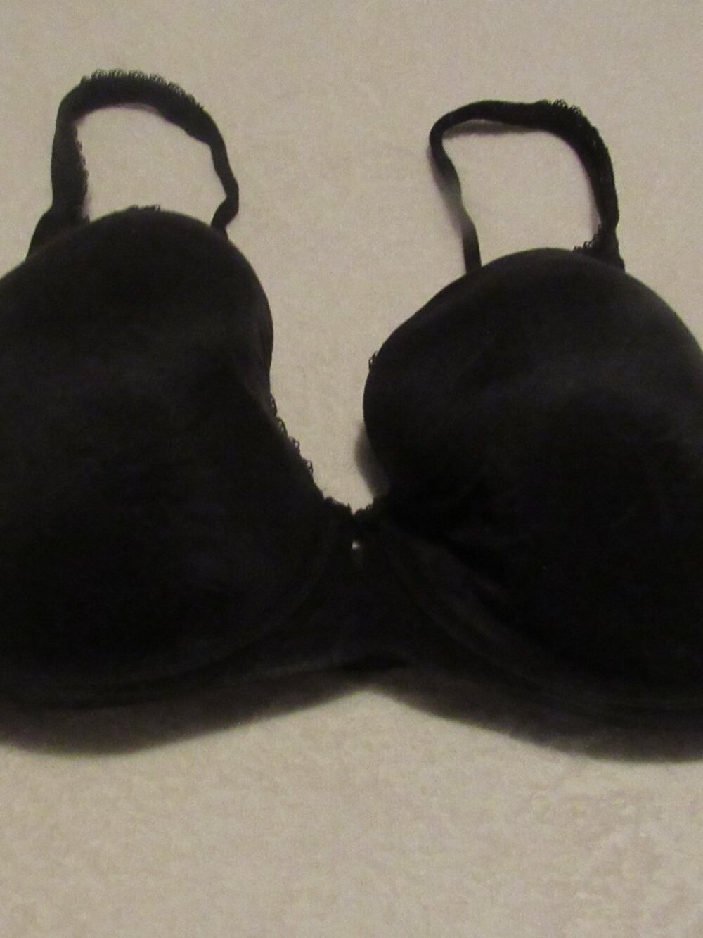 Victoria's Secret Body By Victoria Lined Demi Black Bra  38D USED